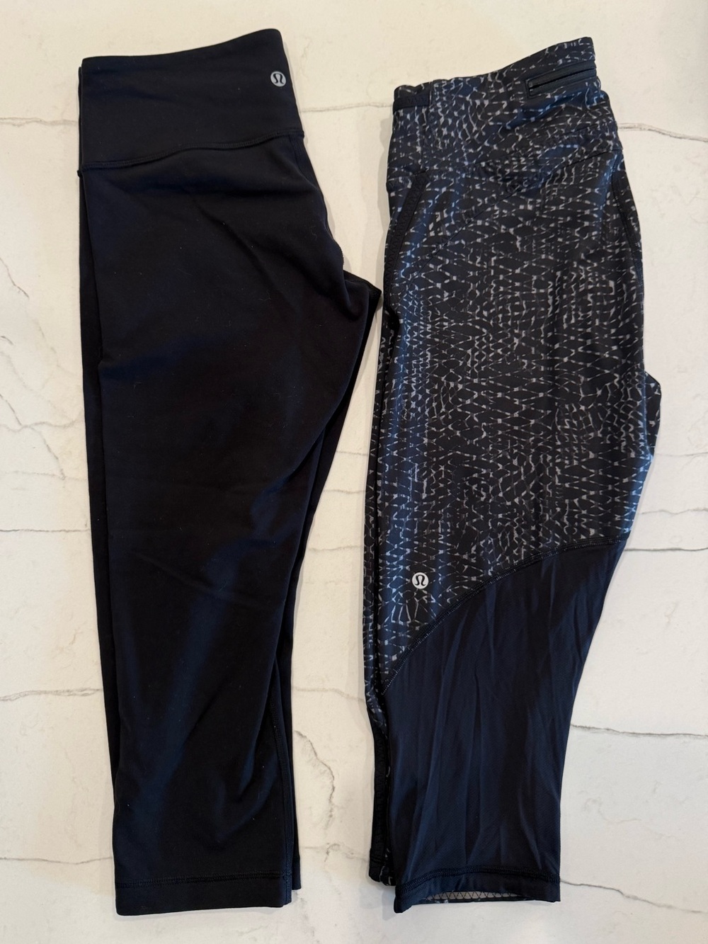 Pair of Lululemon Cropped Leggings, Size 8